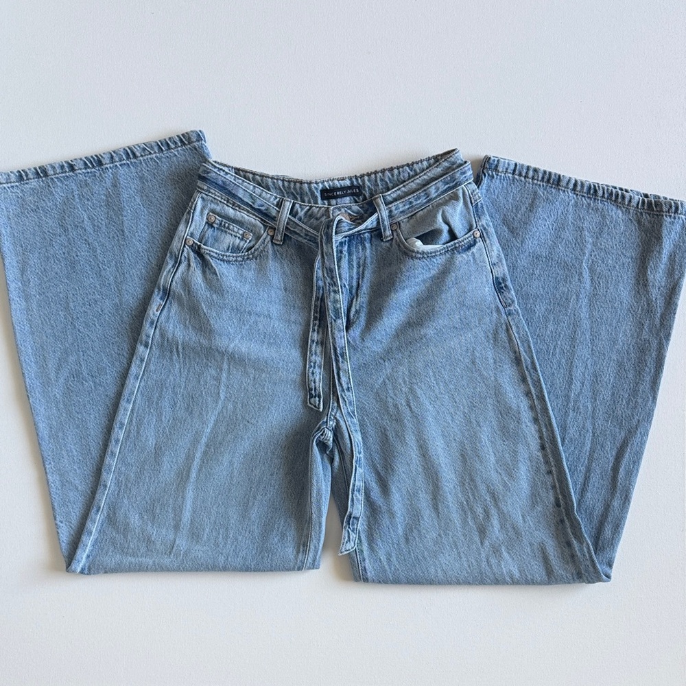 Sincerely Jules Light Blue Flare Jeans